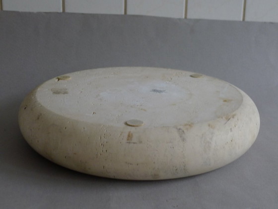 Image 1 of Carrara Traventin Schale Design Alessandro Giusti/ Egidio Di Rosa UP&UP 70s