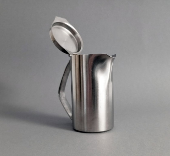 Image 1 of Christa Petroff-Bohne Bauhaus/Industriële koffiepot met deksel, 1965, Duitsland
