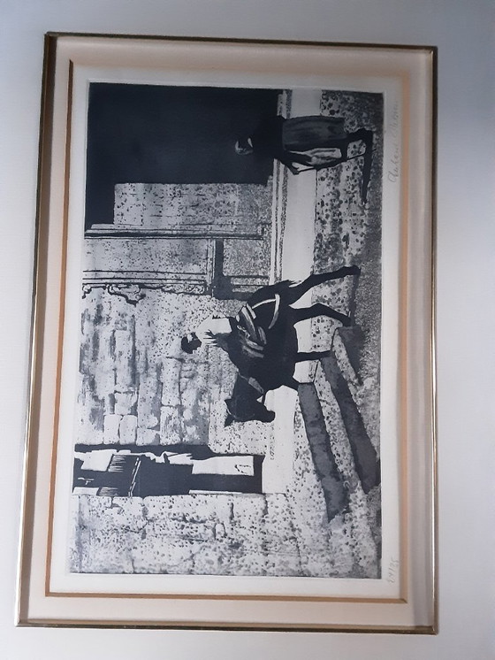 Image 1 of 2 dibujos a bolígrafo firmados