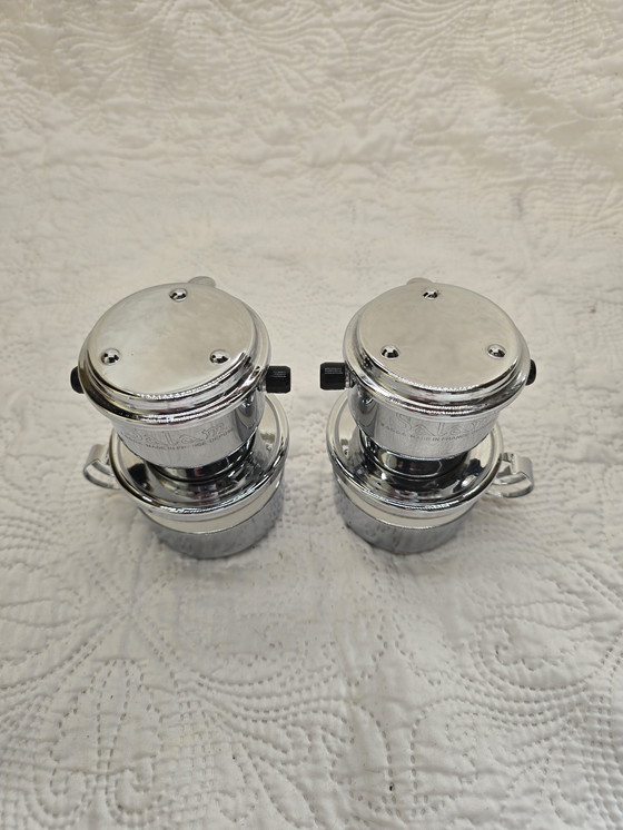 Image 1 of Ensemble de Cafetières Individuelles avec Tasse Vintage