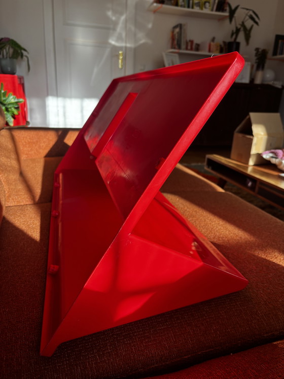 Image 1 of Niels Gammelgaard per IKEA Mensola da parete Kämpe rossa_ rarità