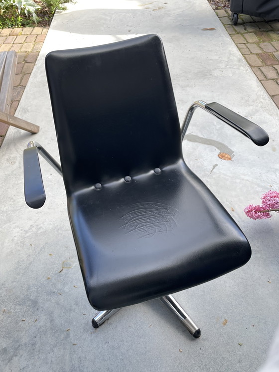 Image 1 of Sedia da ufficio vintage con struttura tubolare - stile Brabantia Gispen