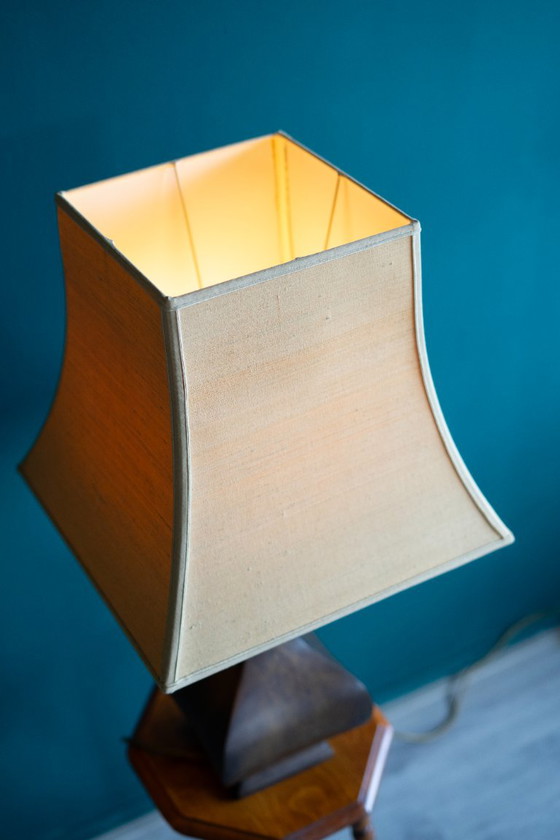 Grande lampada vintage italiana – ottone/bronzo – anni '70 – stile Il Punto – Lampade da tavolo, Brass (photo 4 of 9)