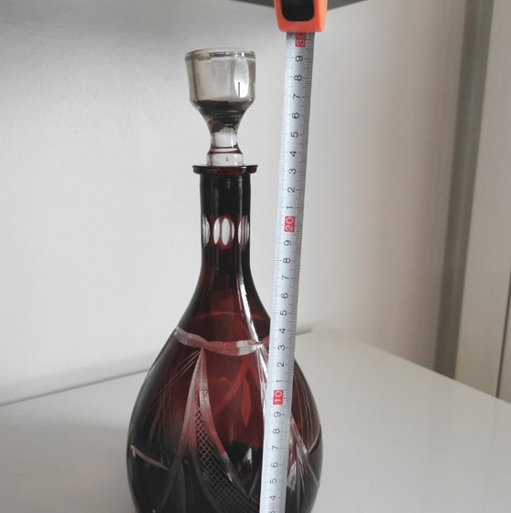 Image 1 of DECANTER IN CRISTALLO TAGLIATO