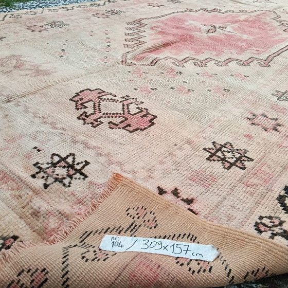 Image 1 of Hand geknoopt Berber kleed wol 309x157cm