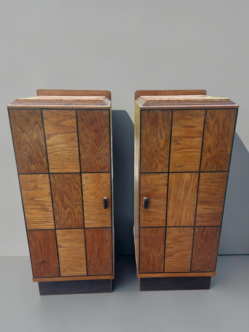 Antieke kastjes art deco nachtkastjes