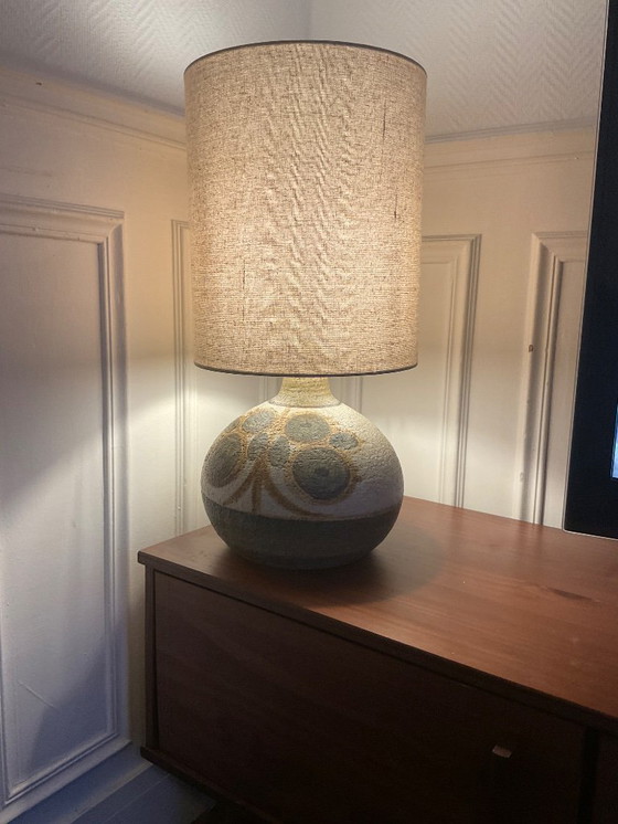 Image 1 of Authentische dänische Keramiklampe von NOOMI BACKHAUSEN – für Søholm Stentøj – skandinavisches Design – 1960er Jahre