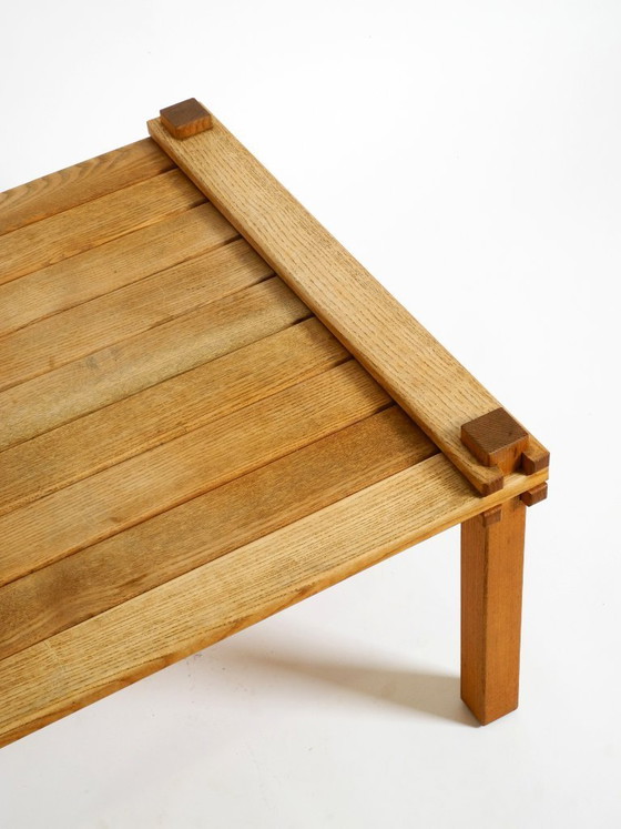 Image 1 of Salontafel uit de "Farmer Collection" uit de jaren 60 van Gerd Lange voor Bofinger, gemaakt van lichtbruin gebeitst essenhout.