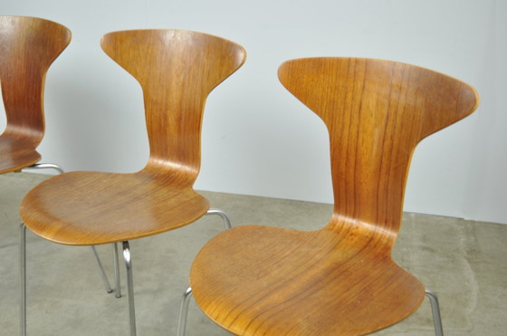 Image 1 of Fritz Hansen / Vintage Mosquito Dining Chairs / Arne Jacobsen / 1960S Denmark