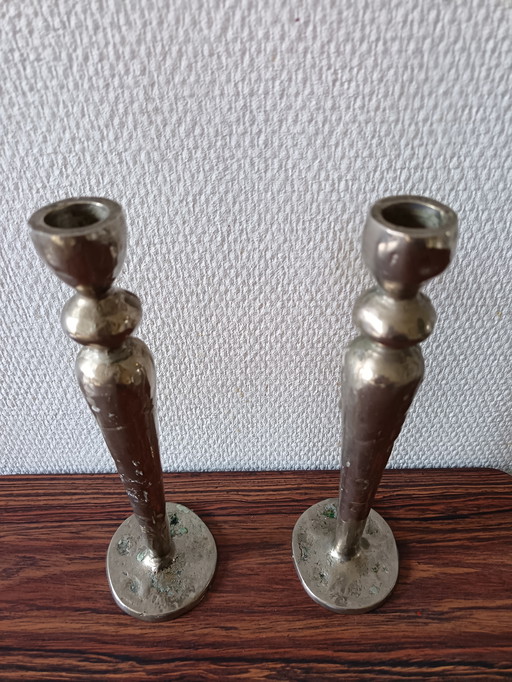 Vintage Brutalist 70s Candlestick