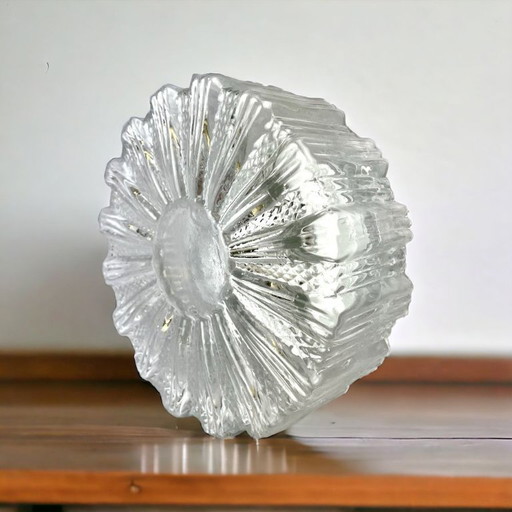 Clear glass wall or ceiling flush mount light ideal for low ceilings