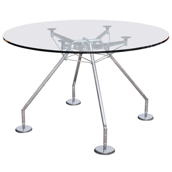 Image 1 of Ronde Vintage Jaren 90 Italiaans Design Nomos Tecno Tafel by Norman Foster