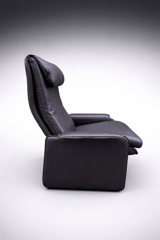 De Sede DS 61 poltrona reclinabile e pouf (modello grande)