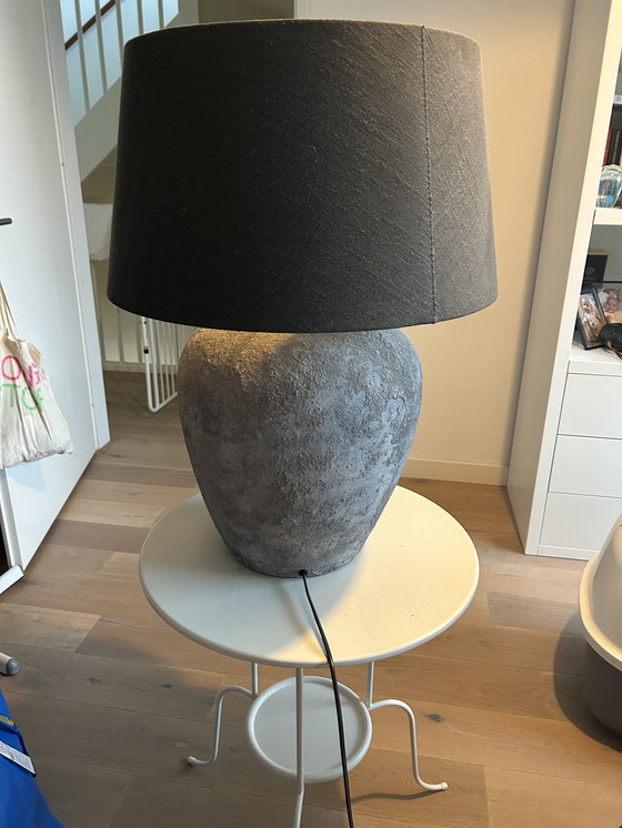 Image 1 of Concrete look table lamp including lampshade