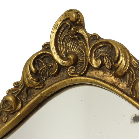 Kleine Franse Kuifspiegel Bladgoud Verguld Barok Stijl – Glass (photo 11 of 26)