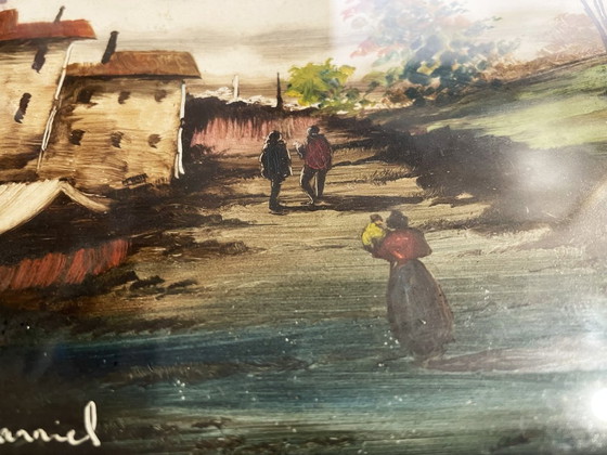 Image 1 of Öl auf Karton signiert Lucio Cargnel