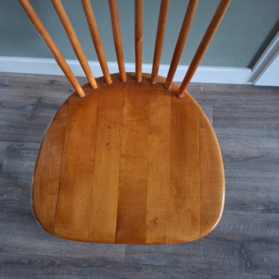 Ercol Windsor Stoel Model 400, Designed by Lucian Ercolani – Eetkamerstoelen, Wood (photo 6 of 9)