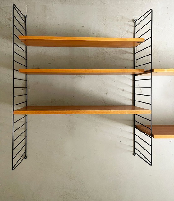 Image 1 of Mid Century Original Nisse & Kajsa Strinning String Shelving Unit, Sweden