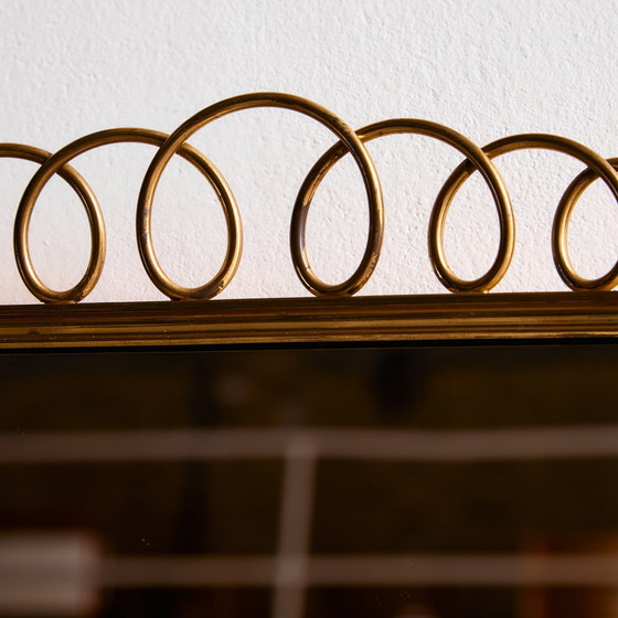 Image 1 of MK10992 Specchio con cornice in metallo e ottone