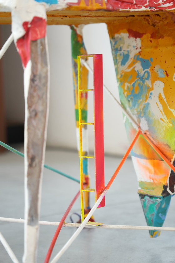 Image 1 of Set di 6 sedie Pop Art firmate da Guido Coletti (1995, firmate nel 2013)