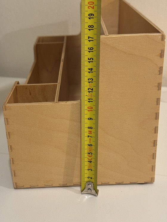 Image 1 of Vintage IKEA desk organizer plywood wood 90s