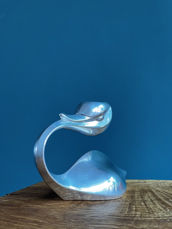 Image 1 of Vintage BMF Swan kandelaar