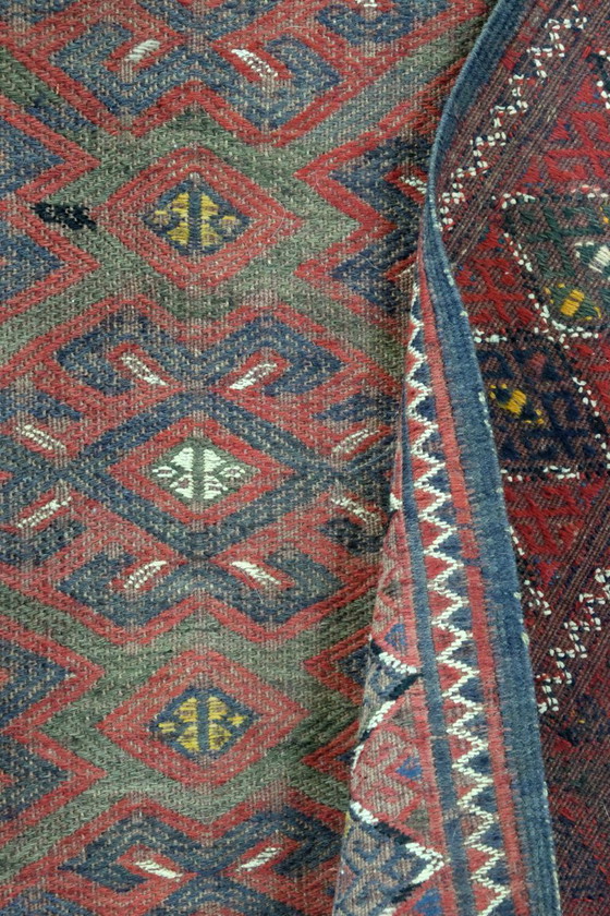 Image 1 of Yomuth nomads from Turkmenistan summer kilim 203x345 cm