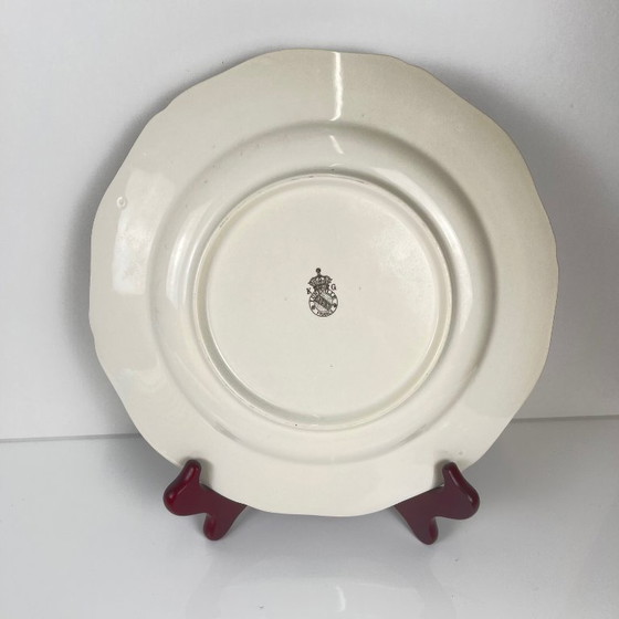 Image 1 of Set aus 6 KG Lunéville Speisetellern, Reverbère-Muster