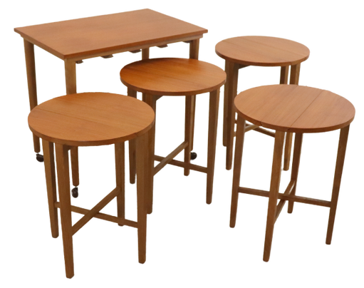 Poul Hundevad Set Satztische Mimiset Vintage