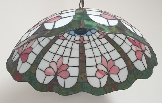 Stained Glass - Tiffany Style Lotus Flower Pendant Lamp (photo 42 of 65)