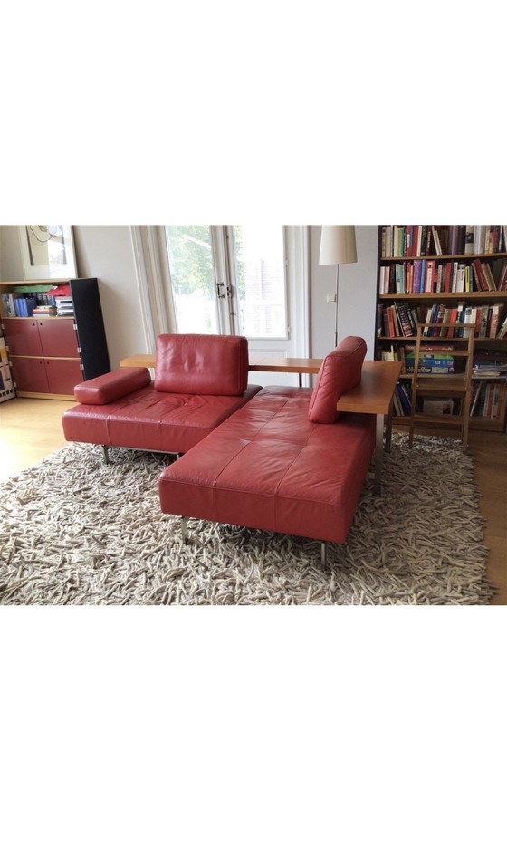 Image 1 of Rolf Benz leren bank