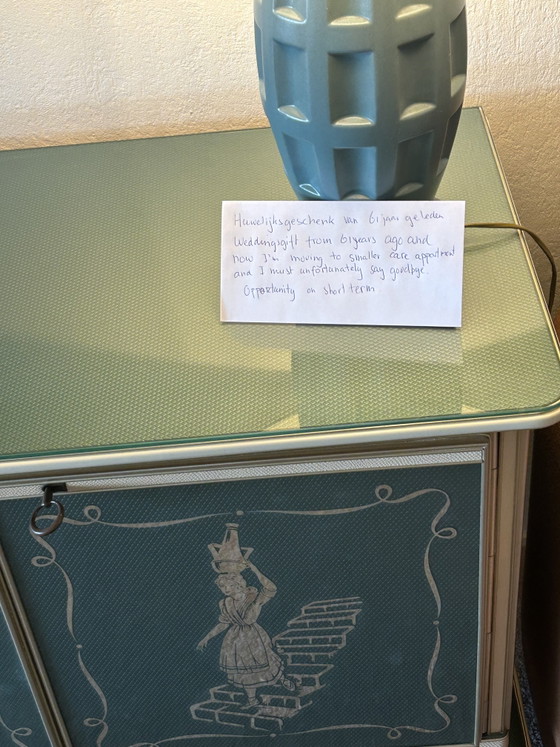 Juego de comedor de Umberto Mascagni, década de 1950. – Conjuntos de comedor, Glass, Metal (photo 12 of 13)