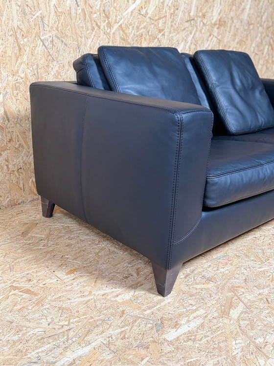 Image 1 of Machalke Design Bank Van Leer Model Pablo zwart