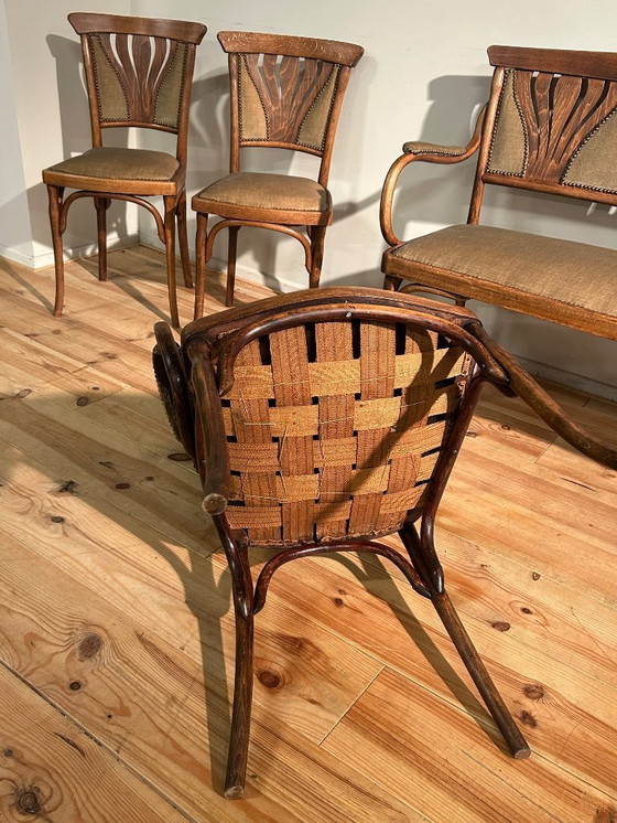 Image 1 of Conjunto de salón Josef & Jacob Kohn Art Nouveau Viena