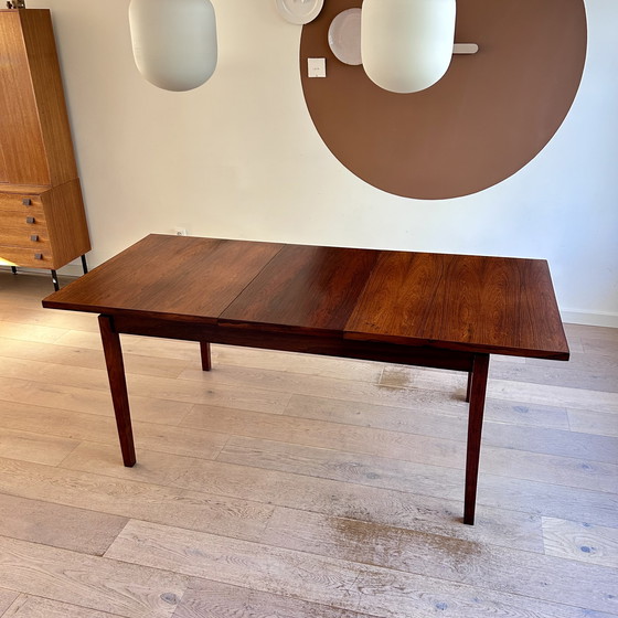 Image 1 of Vintage Topform teak extendable table