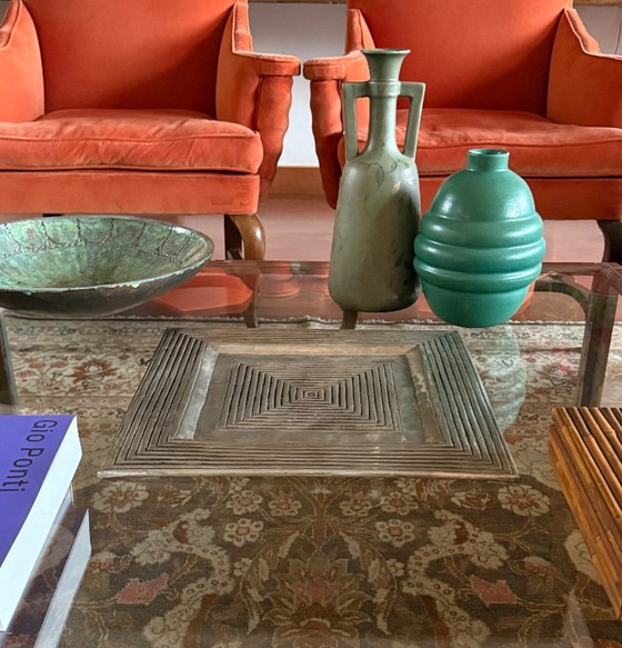 Image 1 of Hollywood regency centerpiece / vide poche, Oltrefrontiera Italy 1980s