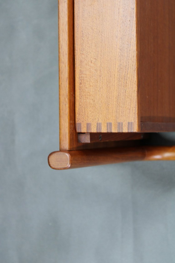 Image 1 of 1950s Paire de rares tables de nuit flottantes en teck de Borge Mogensen par Dyrlund Denmark