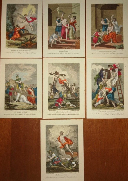 7 Incisioni religiose Charles Monnet 1732-1808