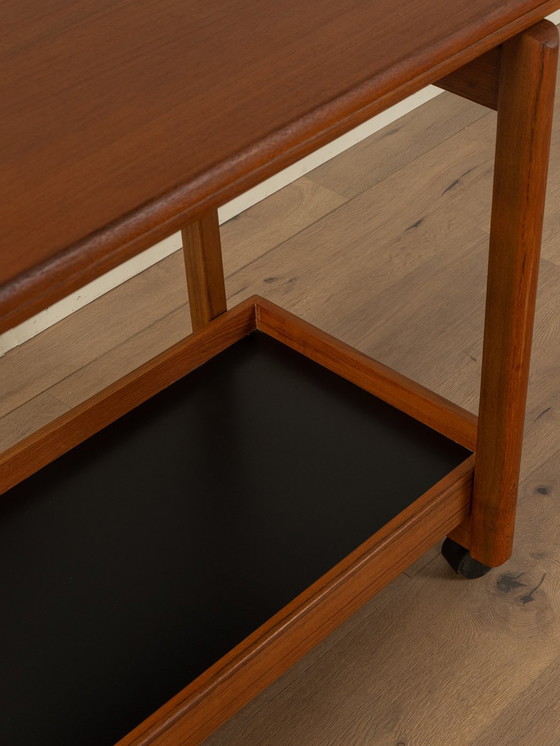 Image 1 of 60s uitschuifbare serveerwagen