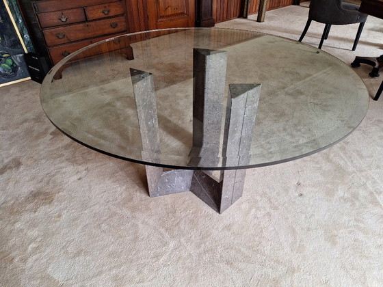Retro Marble Dining Table Cattelan Italia 1980, Early Diapason Series (photo 11 of 16)