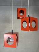 Vintage 'cube' cascade lamp 