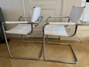 2X Vintage Tube Frame Chairs