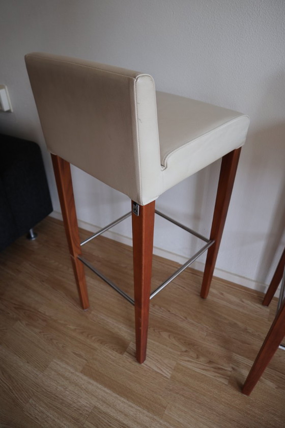 Image 1 of 4 Hülsta bar stools in perfect condition - optional bar table for small additional charge