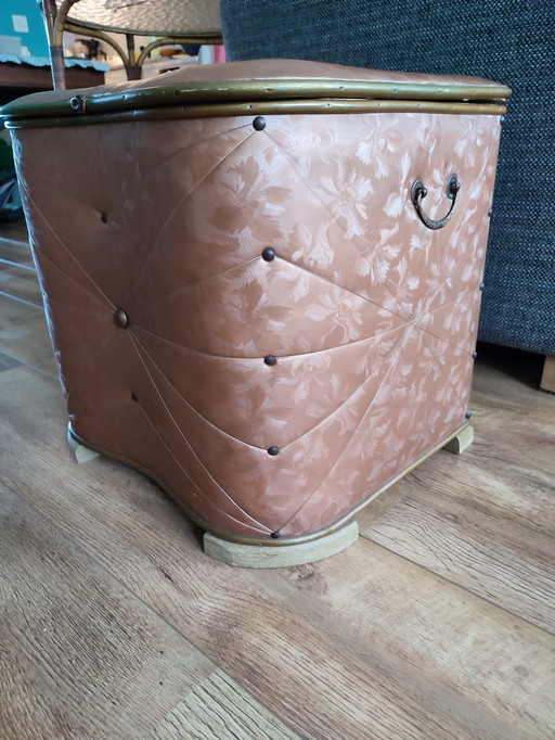 Wäschetruhe Wäschekorb Truhe Badezimmer Hocker Wäschetruhe Wäschekorb '50 Fifties
