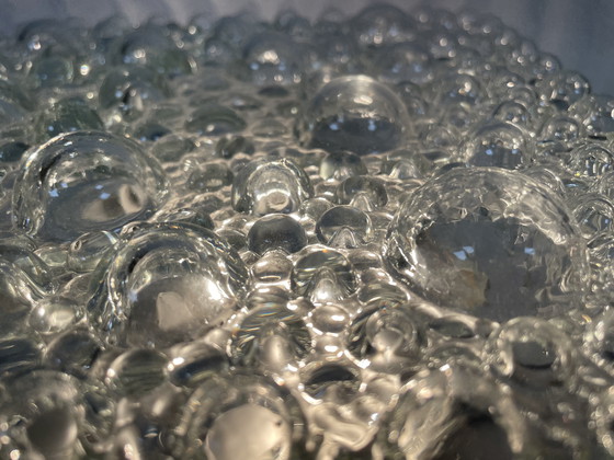 Image 1 of Lampada da soffitto/parete con vetro a bolle di Hustadt Leuchten, 1950