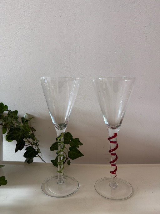 Set mit 2 Champagnerflöten