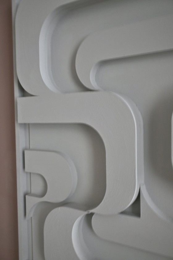 Image 1 of Relieve mural de madera - Reverso - Young C Art - Ámsterdam