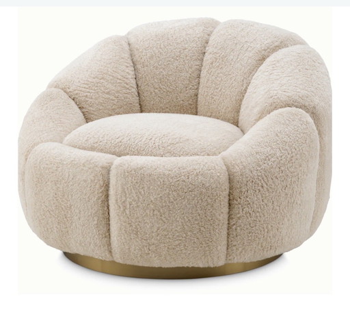 Eichholtz draai fauteuil Inger - Brisbane Crème