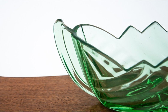 Image 1 of Giardiniera Art Déco verde, Huta Hortensja, anni '30