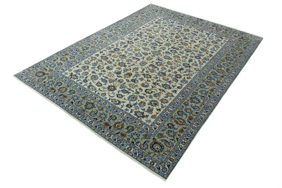 Image 1 of Tappeto orientale Kashan Cork firmato, annodato a mano - 310 x 225 cm - Verde pistacchio